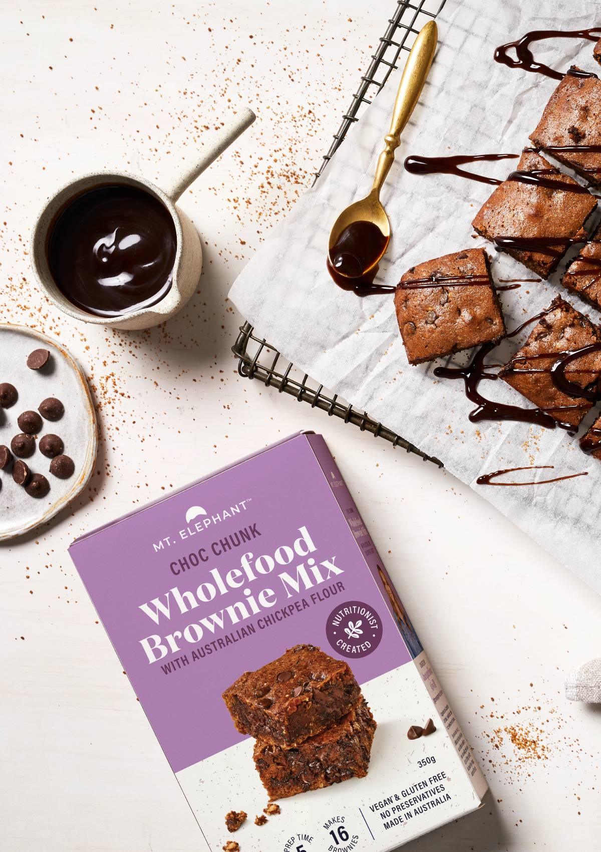 Choc Chunk Wholefood Brownie Mix - 350g - Hemp Foods Australia