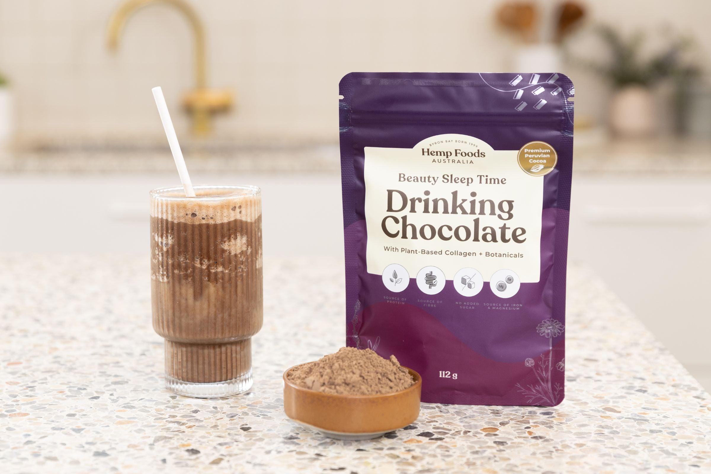 Drinking Chocolate Beauty & Sleep Blend - 112g - Hemp Foods Australia
