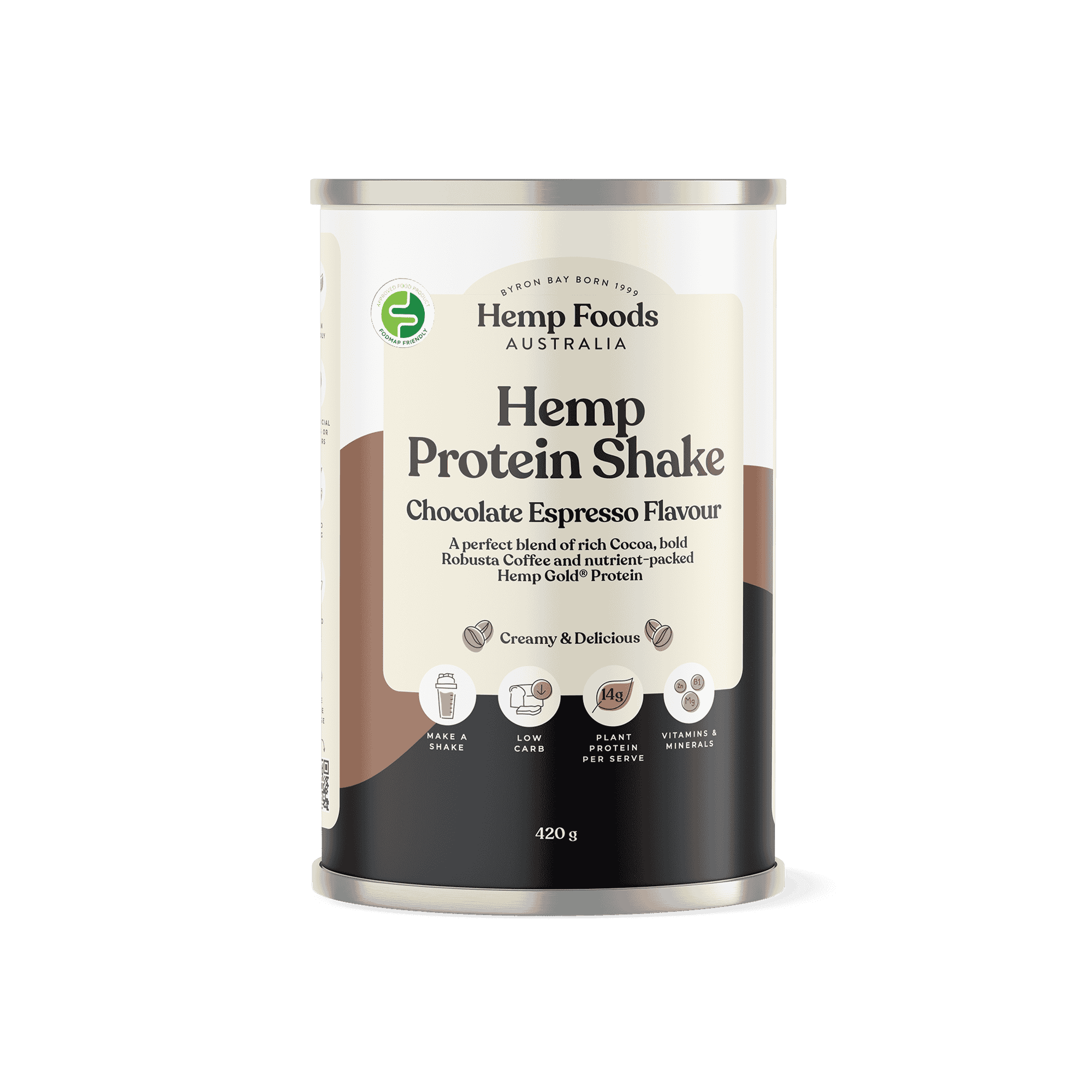 Chocolate Espresso Protein - 420g - Hemp Foods Australia