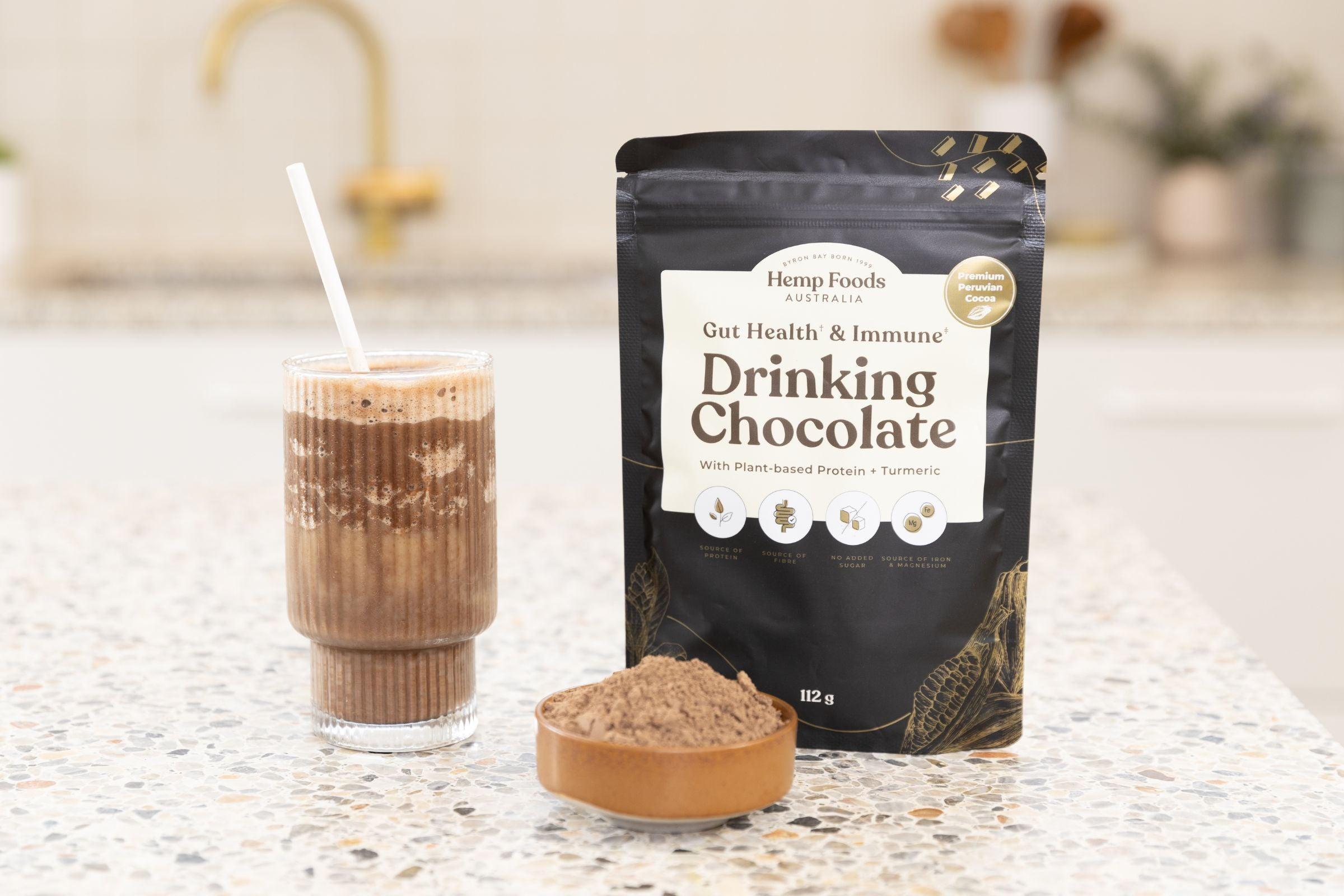 Drinking Chocolate Gut health & Immunity Blend - 252g - Hemp Foods Australia