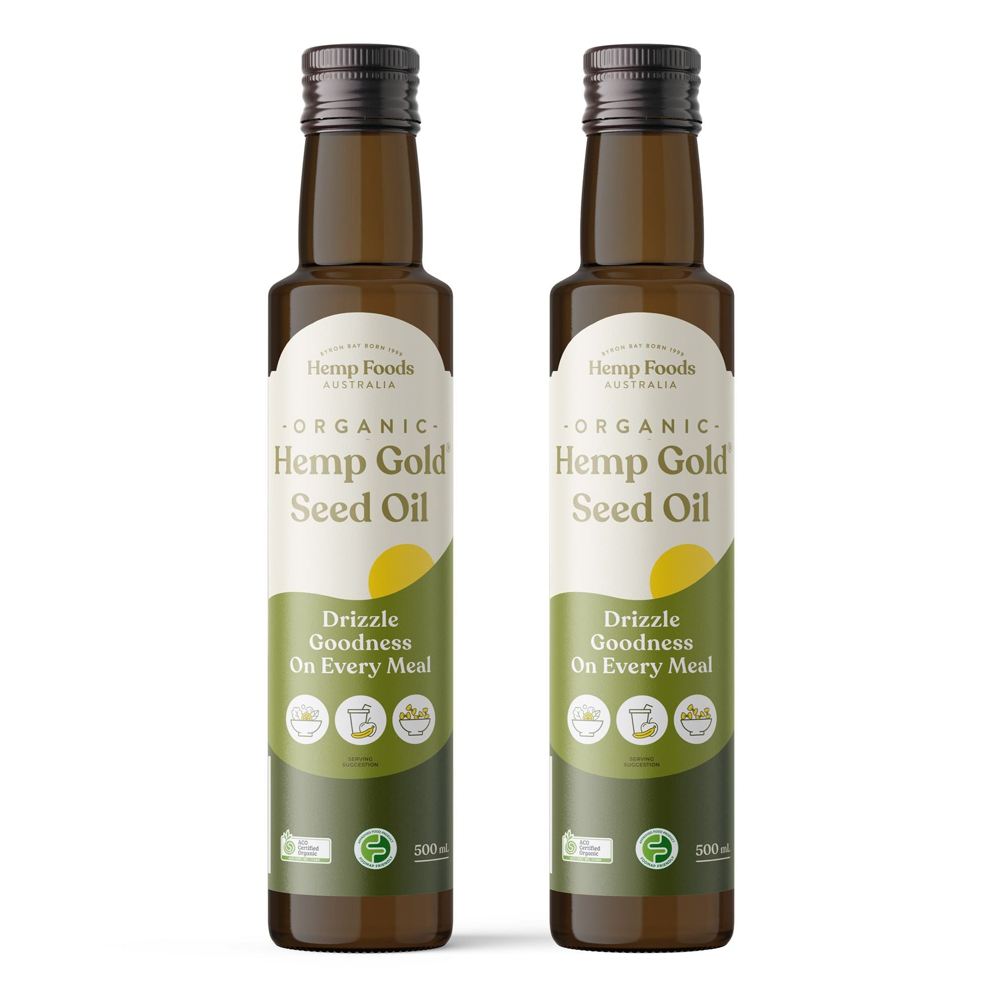 Organic Hemp Gold Seed Oil 500ml Twin Pack - 2 x 500ml Bottles