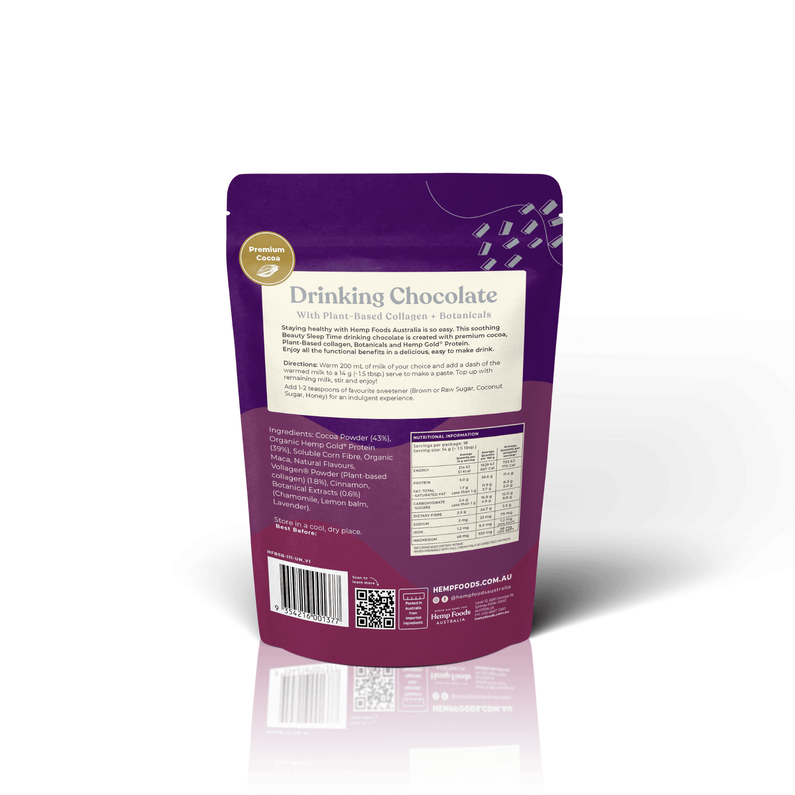 Functional Drinks - Daily Ritual Bundle - 3 x 252g Pouches - Hemp Foods Australia