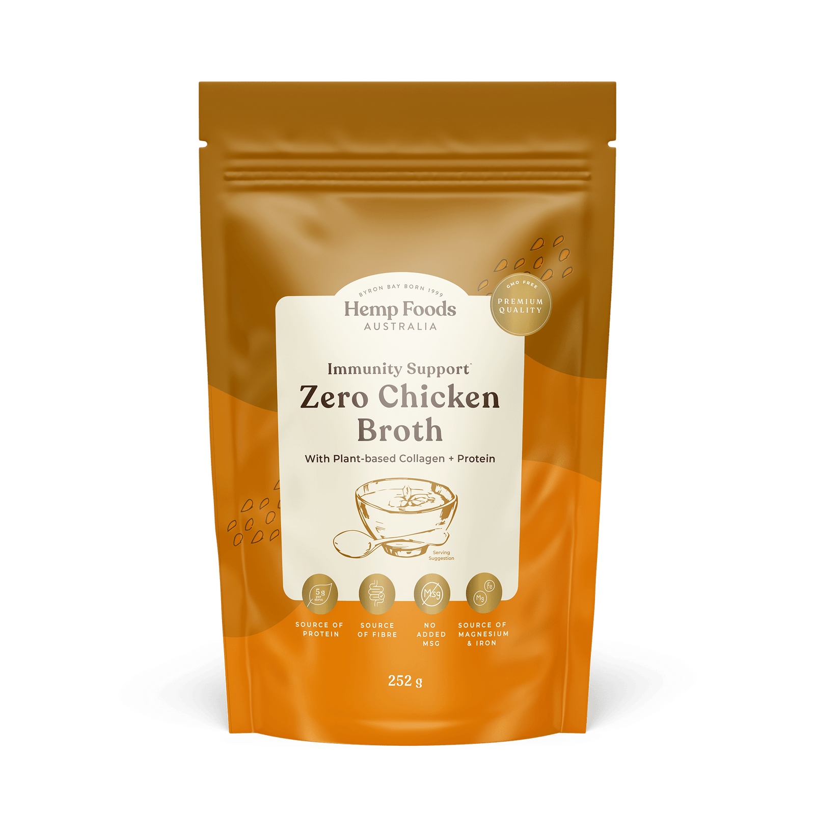 Zero Chicken Broth - 252g - Hemp Foods Australia