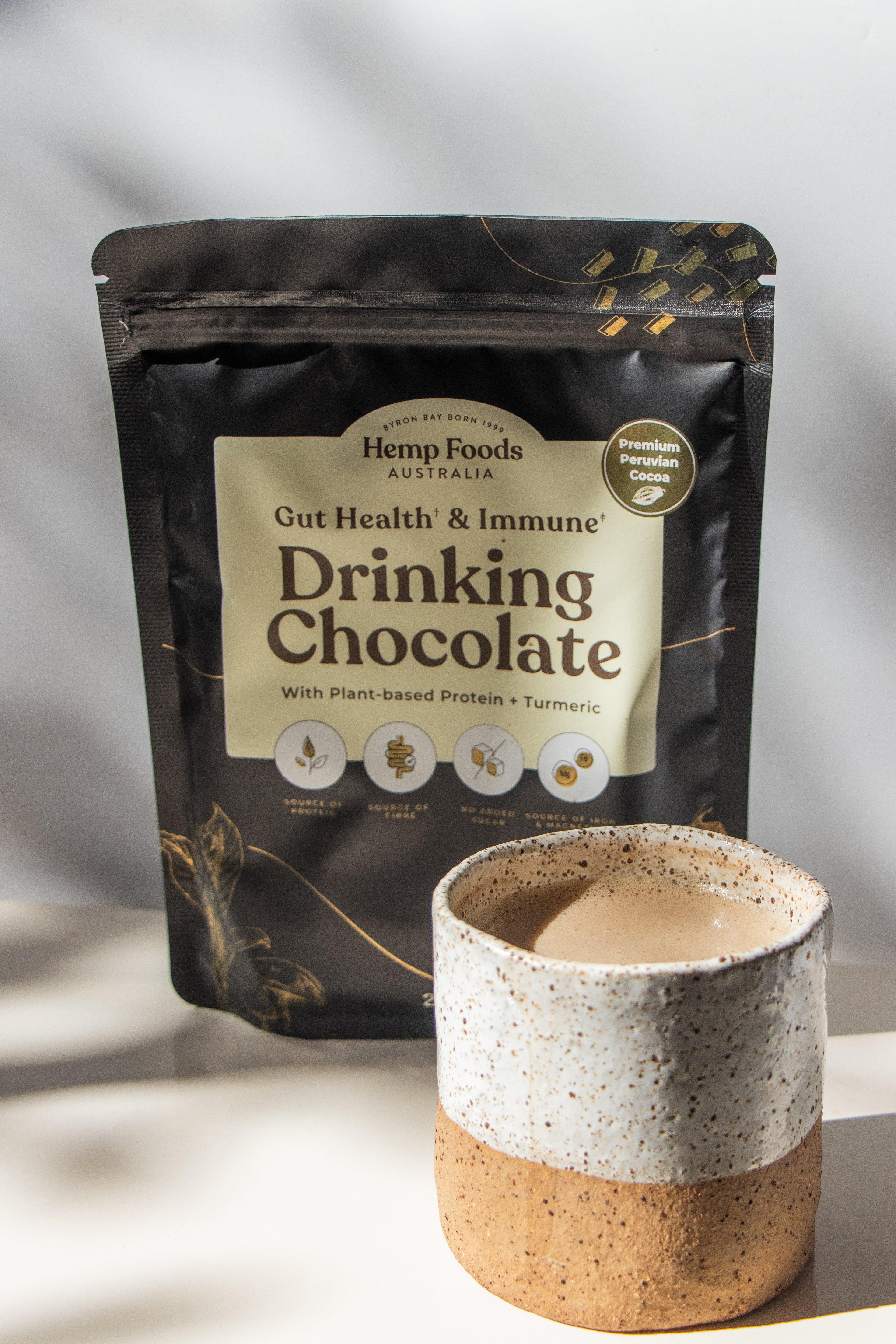 Drinking Chocolate Gut health & Immunity Blend - 252g - Hemp Foods Australia