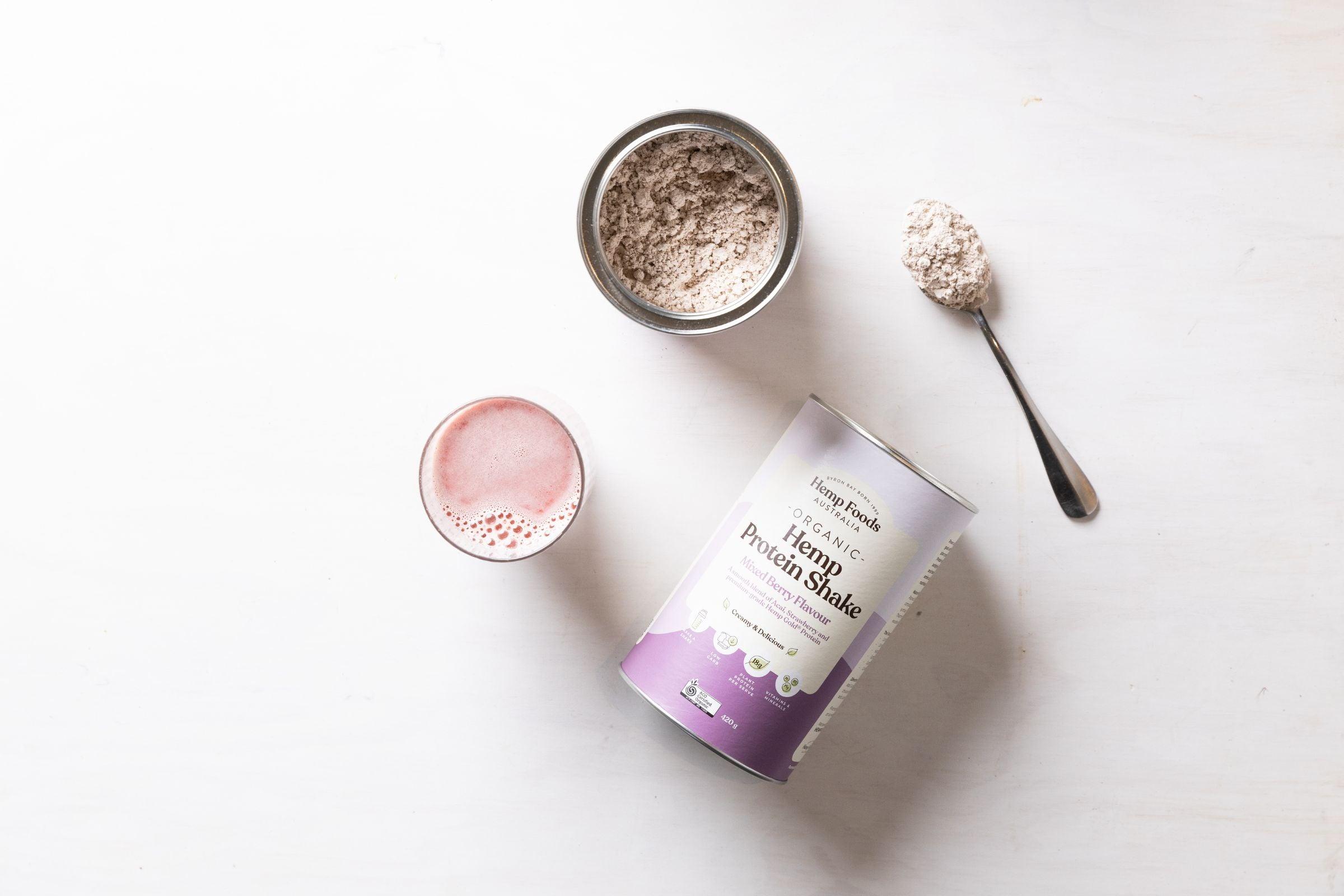 Organic Hemp Protein Mixed Berry - 2 x 420g Canisters