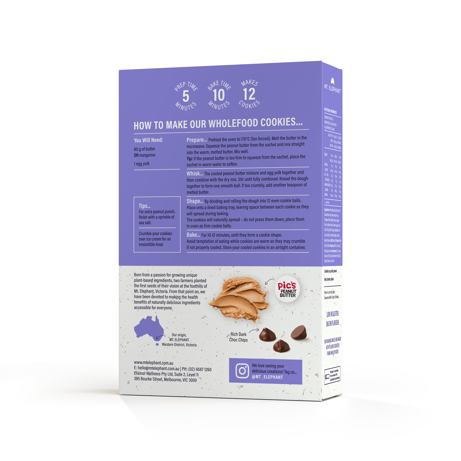 Choc Fudge Peanut Butter Cookie Mix - 375g