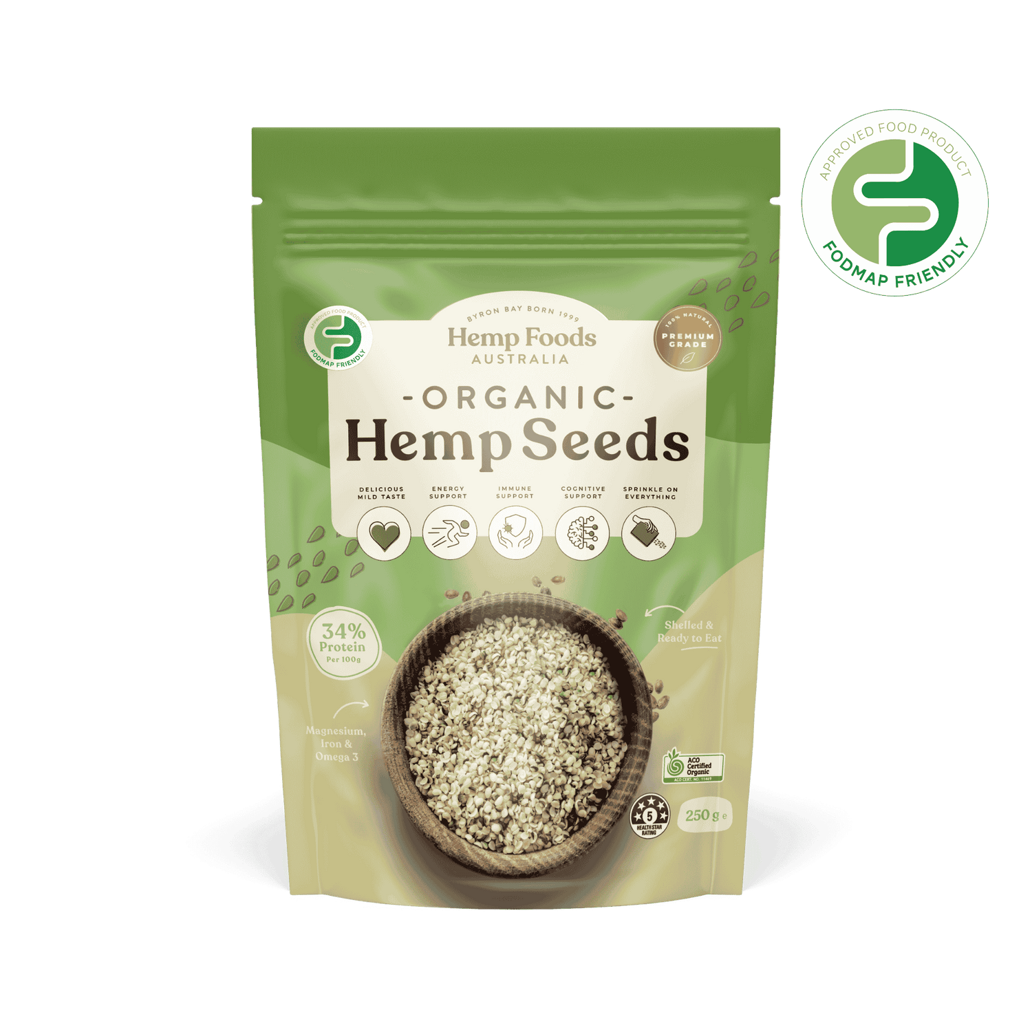 Hemp Seeds - Buy 30 packs - 40 x 250g Pouch - Hemp Foods Australia