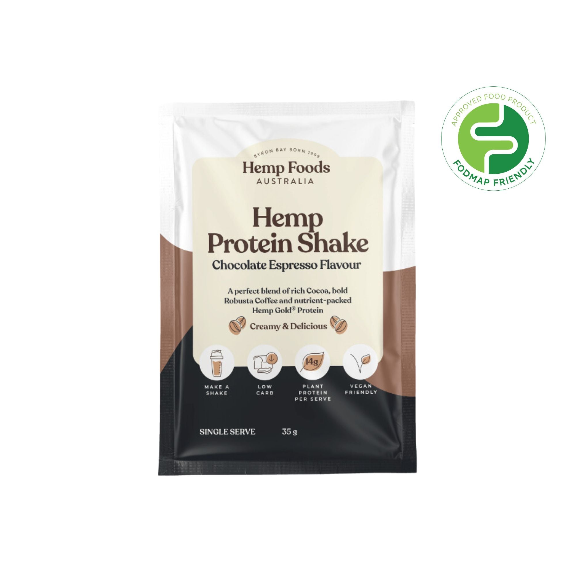 Chocolate Espresso Protein - 7 x 35g Sachet - Hemp Foods Australia