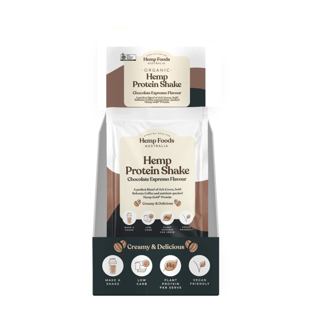 Chocolate Espresso Protein - 7 x 35g Sachet - Hemp Foods Australia