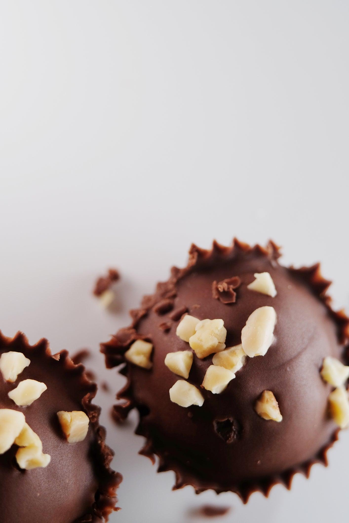 Fudgy, frosted black bean BROWNIE BITES