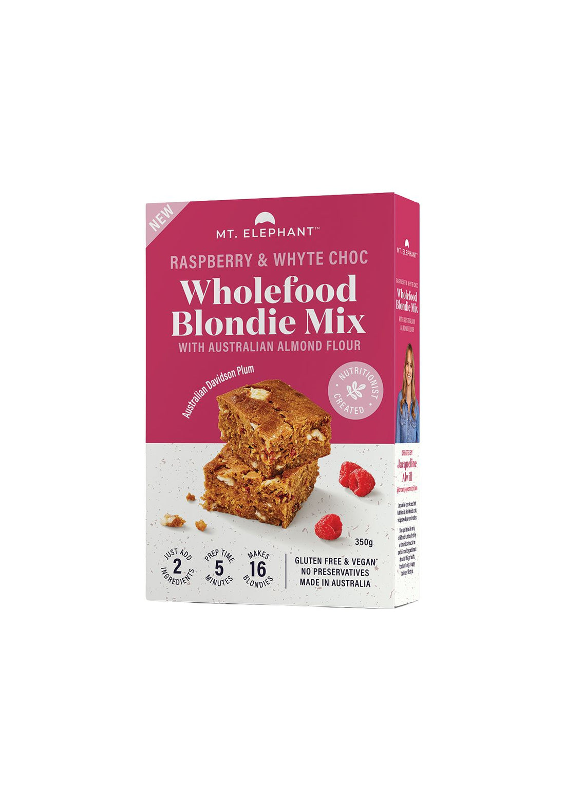 Raspberry &amp; Whyte Choc Wholefood Blondie Mix - 350g