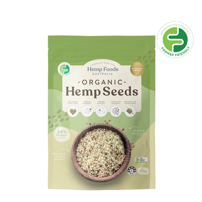 Organic Hulled Hemp Seeds - 1kg