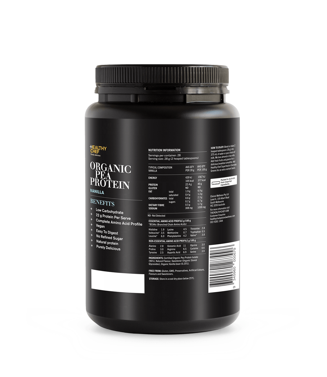 Organic Pea Protein Vanilla - 800g