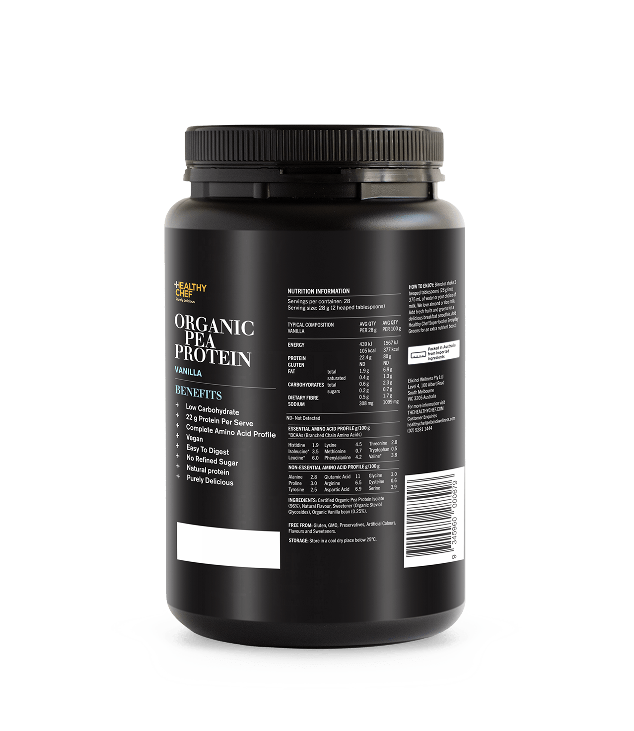 Organic Pea Protein Vanilla - 800g