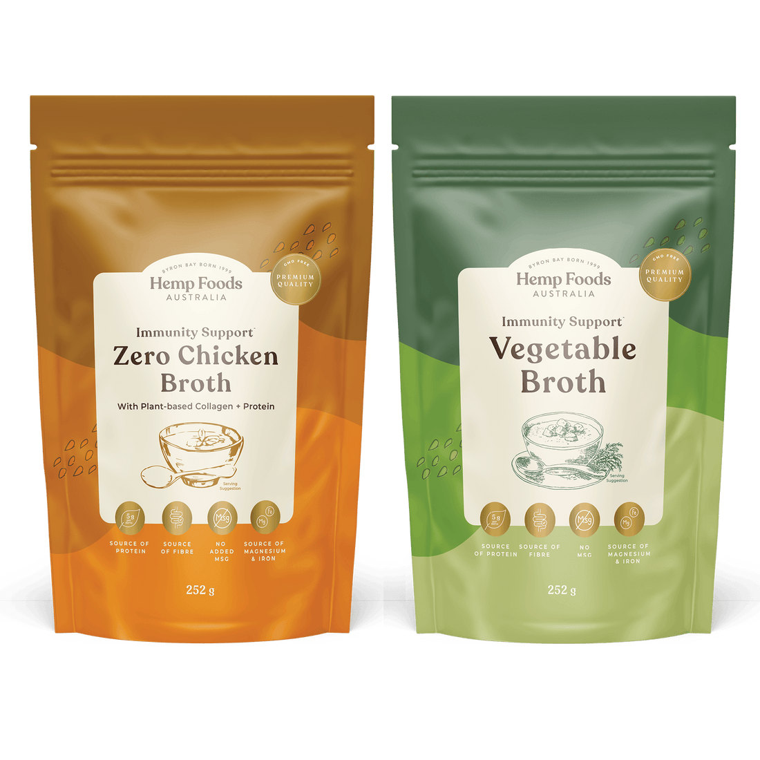 Functional Plant-Based Broths Bundle - 2 x 252g Pouches