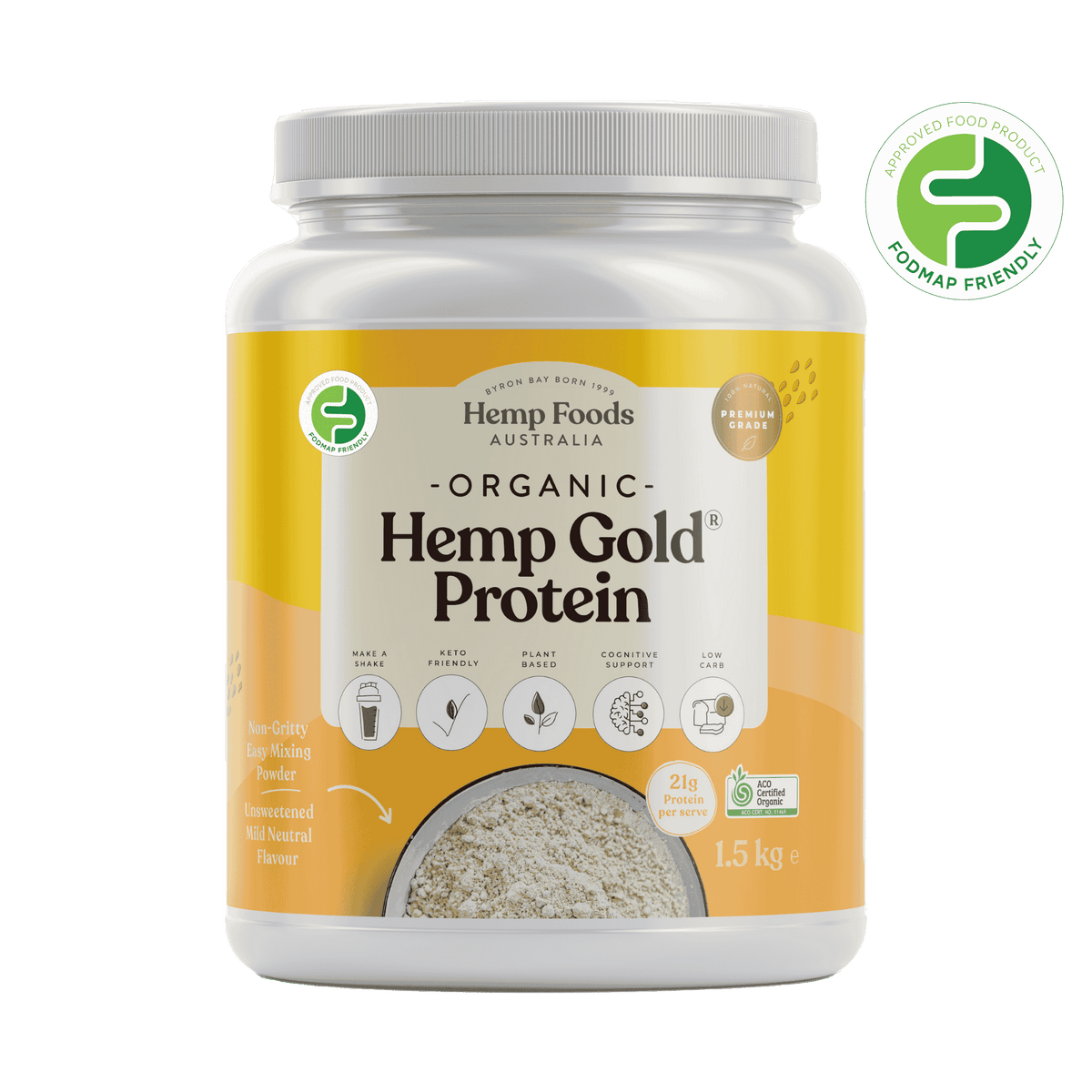 Organic Hemp Gold Protein - 1.5kg – Hemp Foods Australia