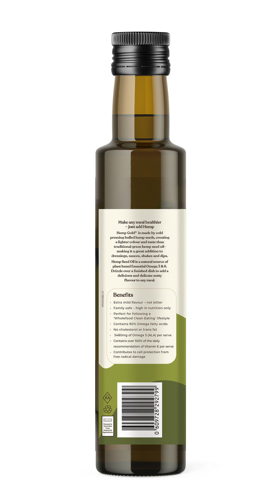 Organic Hemp Gold Seed Oil - 250ml