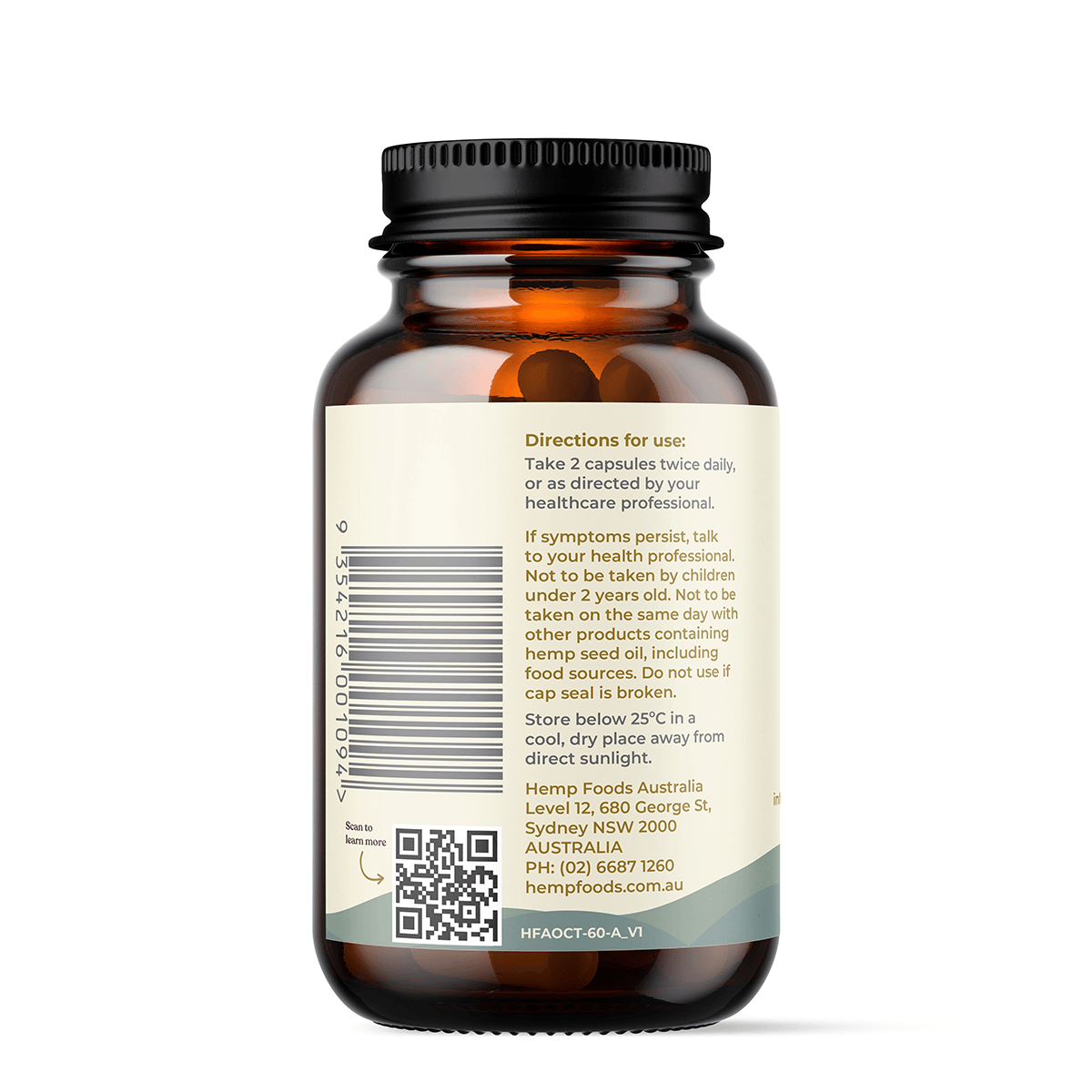 Pain Relief Hemp Seed Oil Capsules - 60Caps