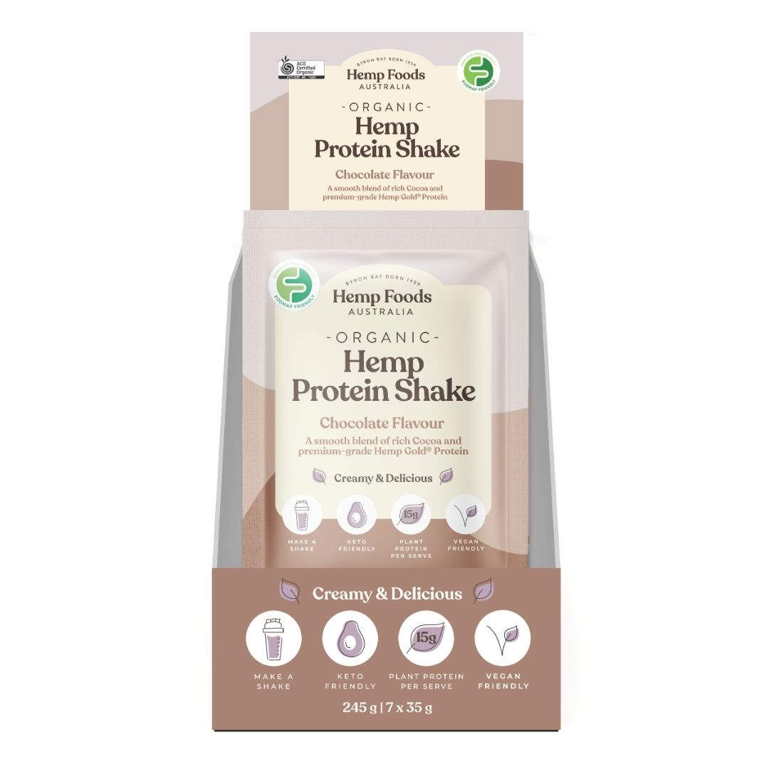 Organic Hemp Protein Chocolate - 7 x 35g Sachet