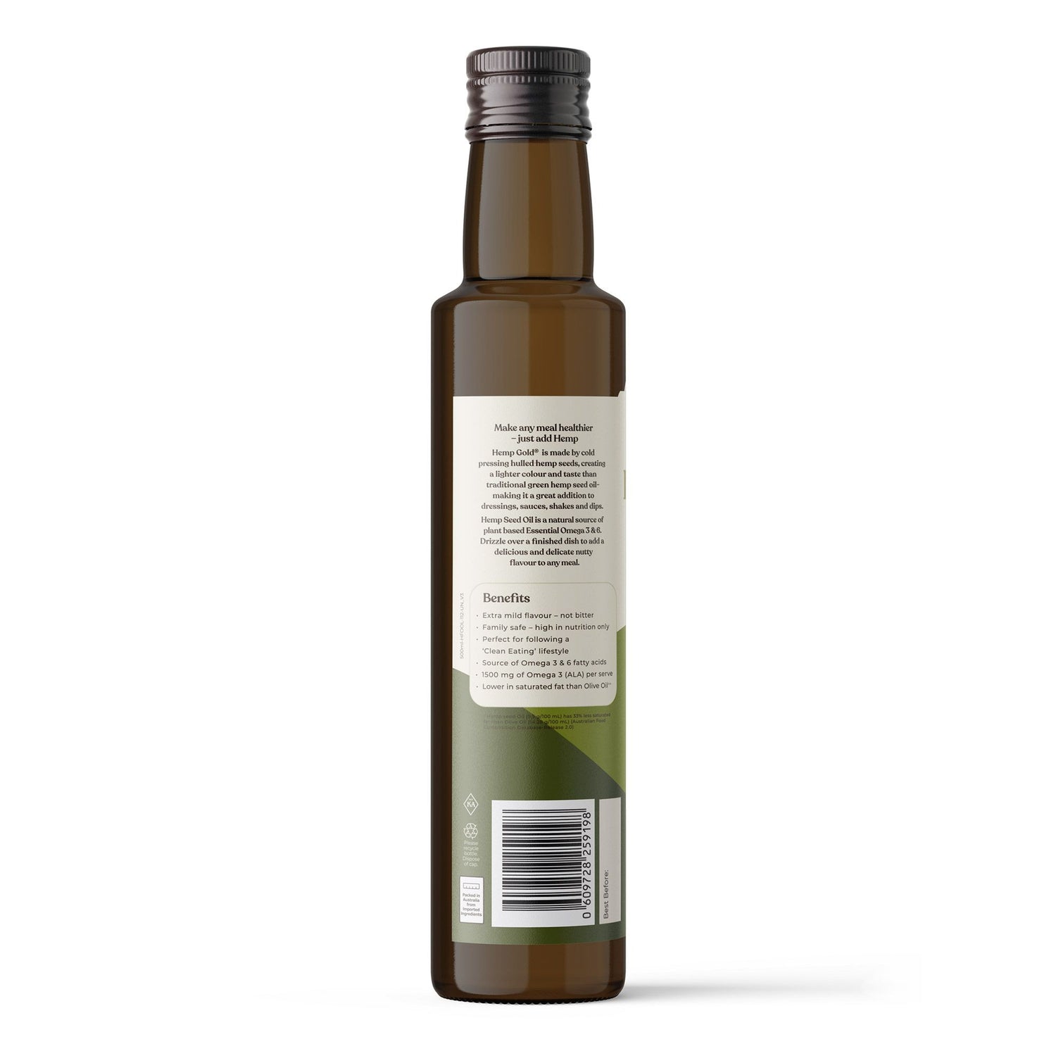 Organic Hemp Gold Seed Oil - 500ml