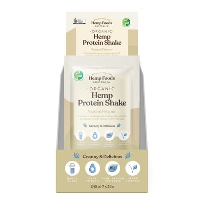 Organic Hemp Protein Natural - 7 x 35g Sachet