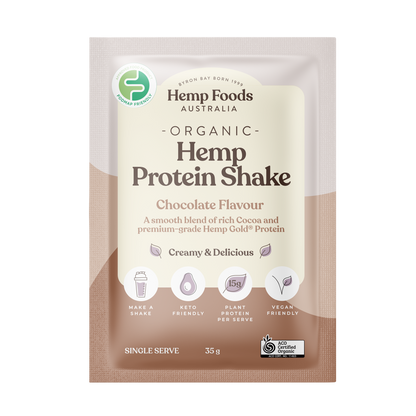 Organic Hemp Protein Chocolate - 7 x 35g Sachet