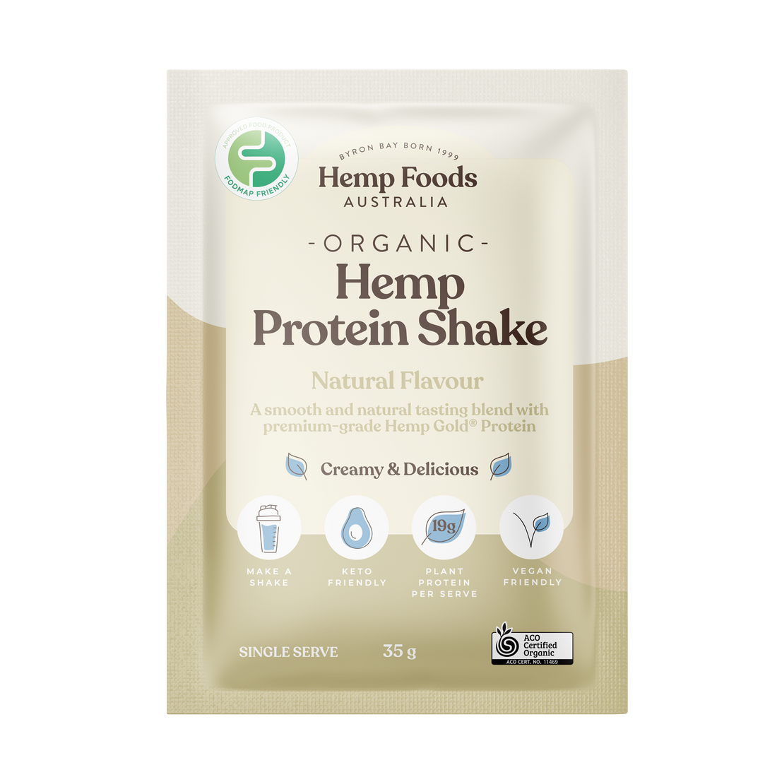 Organic Hemp Protein Natural - 7 x 35g Sachet