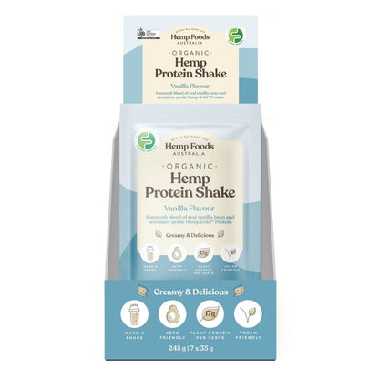 Organic Hemp Protein Vanilla - 7 x 35g Sachet