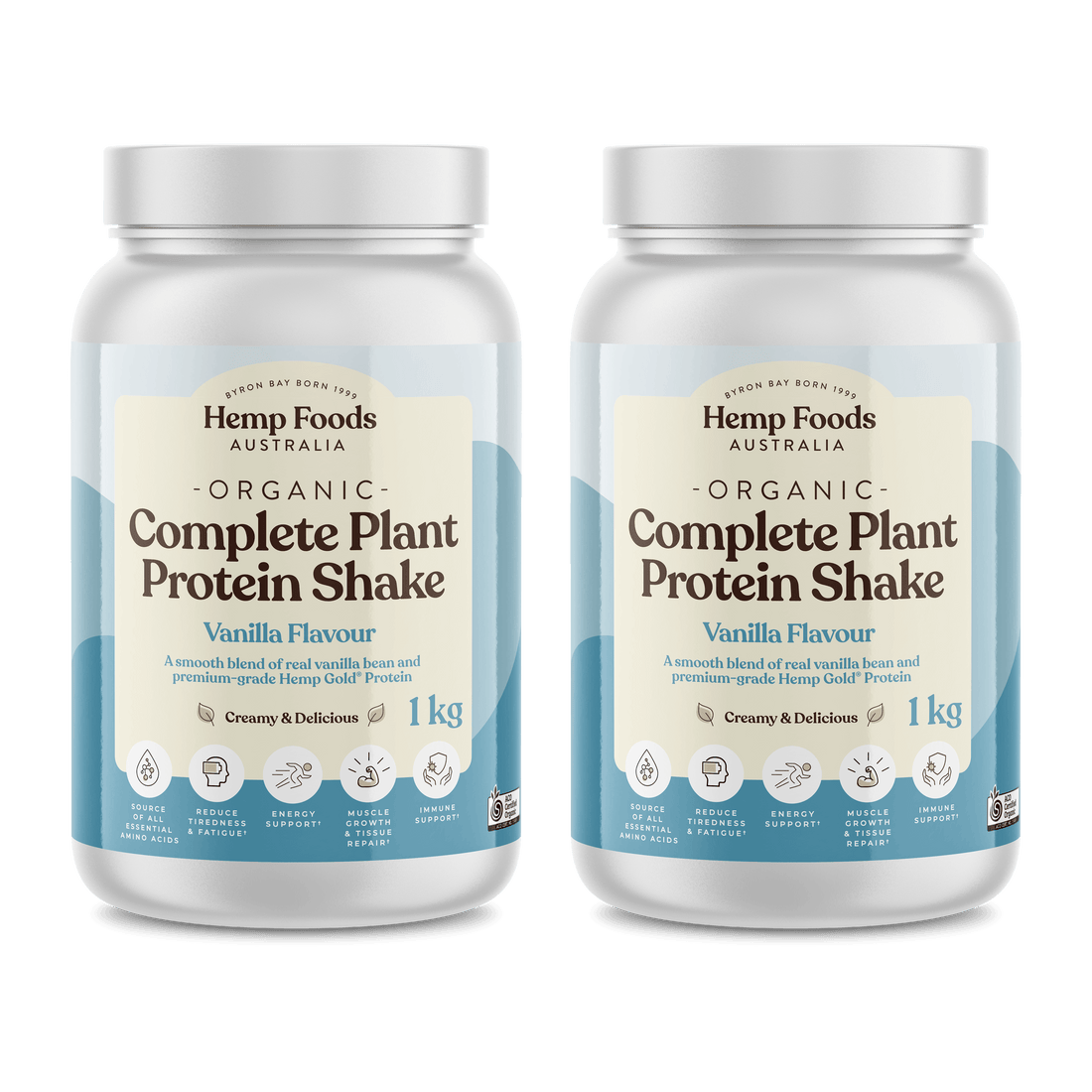 Complete Plant Protein Shake Vanilla - 2 x 1KG Tubs