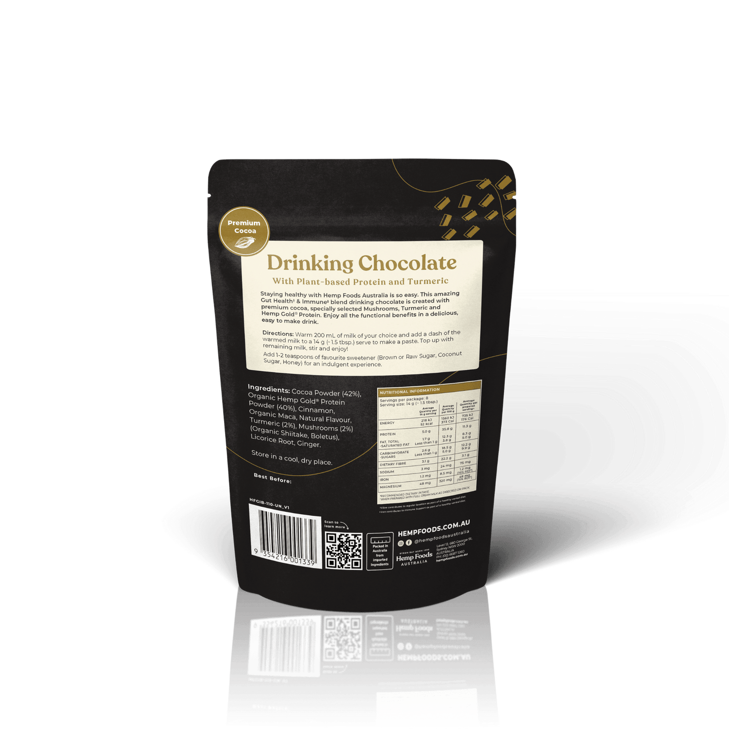 Drinking Chocolate Gut health &amp; Immunity Blend - 112g