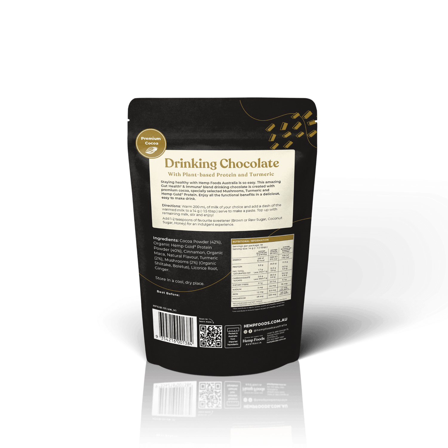 Drinking Chocolate Gut health &amp; Immunity Blend - 252g