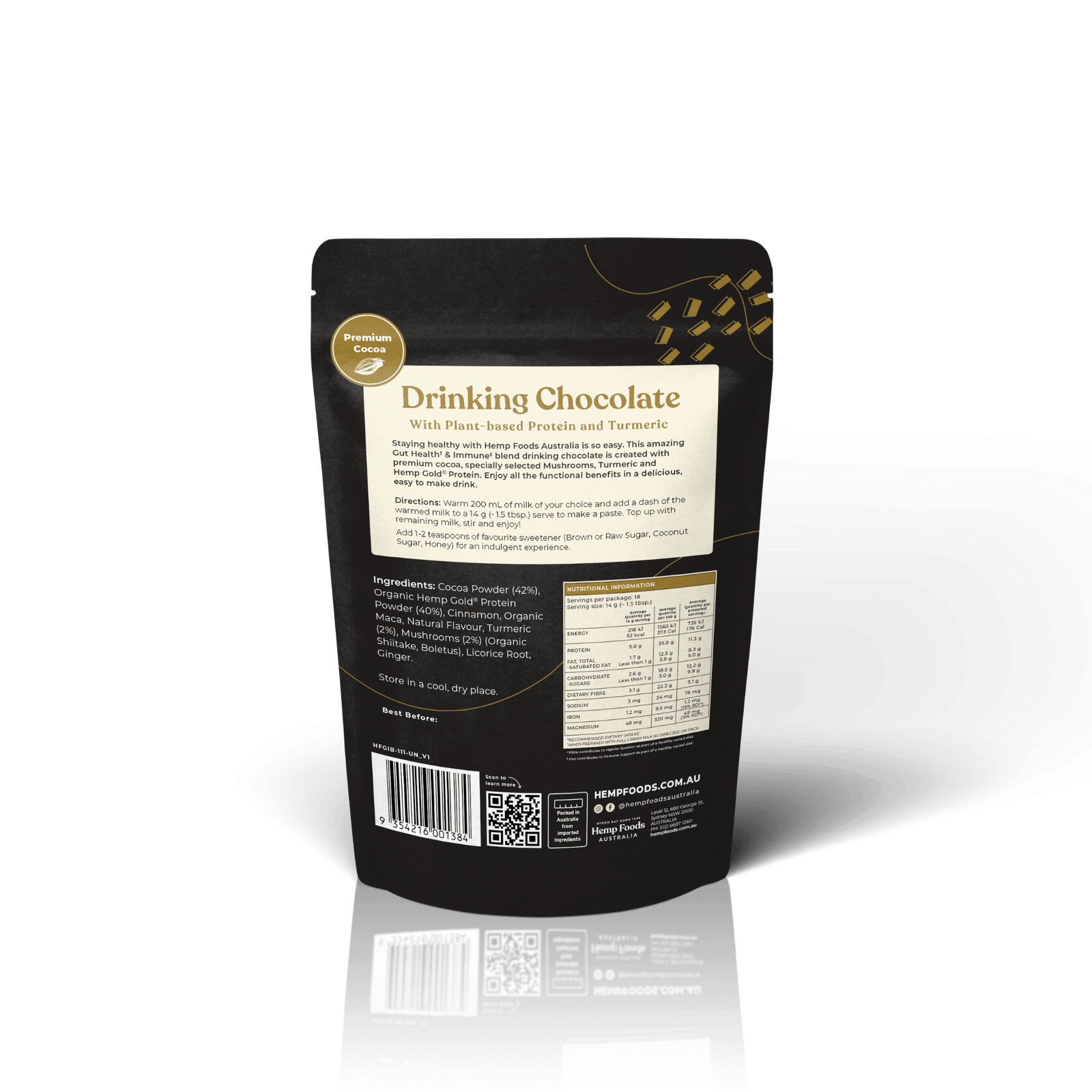 Drinking Chocolate Gut health &amp; Immunity Blend - 252g