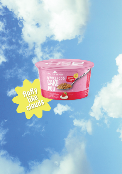 Wholefood Cake Pod Strawberry Shortcake  - 2 x 55g Cups