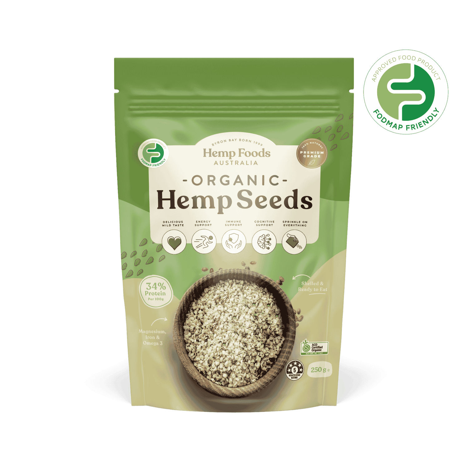 Hemp Seeds - Buy 10 packs - 12 x 250g Pouch