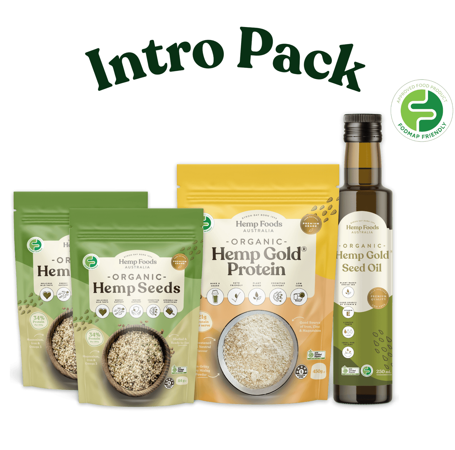 Organic Hemp Foods Intro pack - 4 x Product