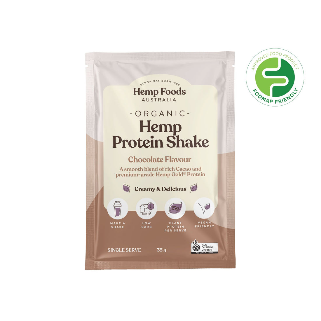 Organic Hemp Protein Chocolate - 7 x 35g Sachet