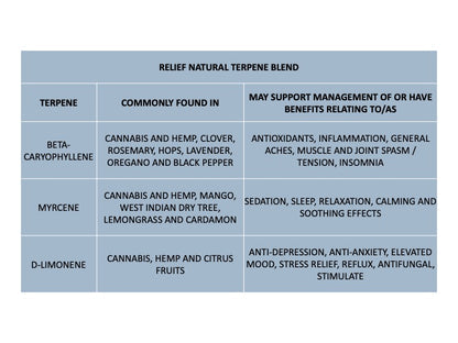 Terpene Tincture Relief - 30ml
