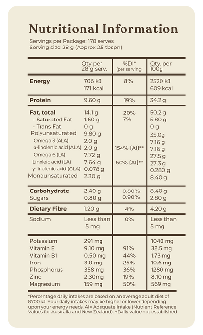 Organic Hulled Hemp Seeds - 5kg